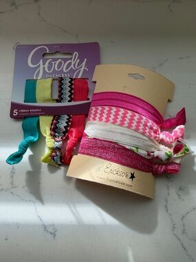 Goody & L. Erickson Pink Ribbon Ouchless Hair Elastics Set